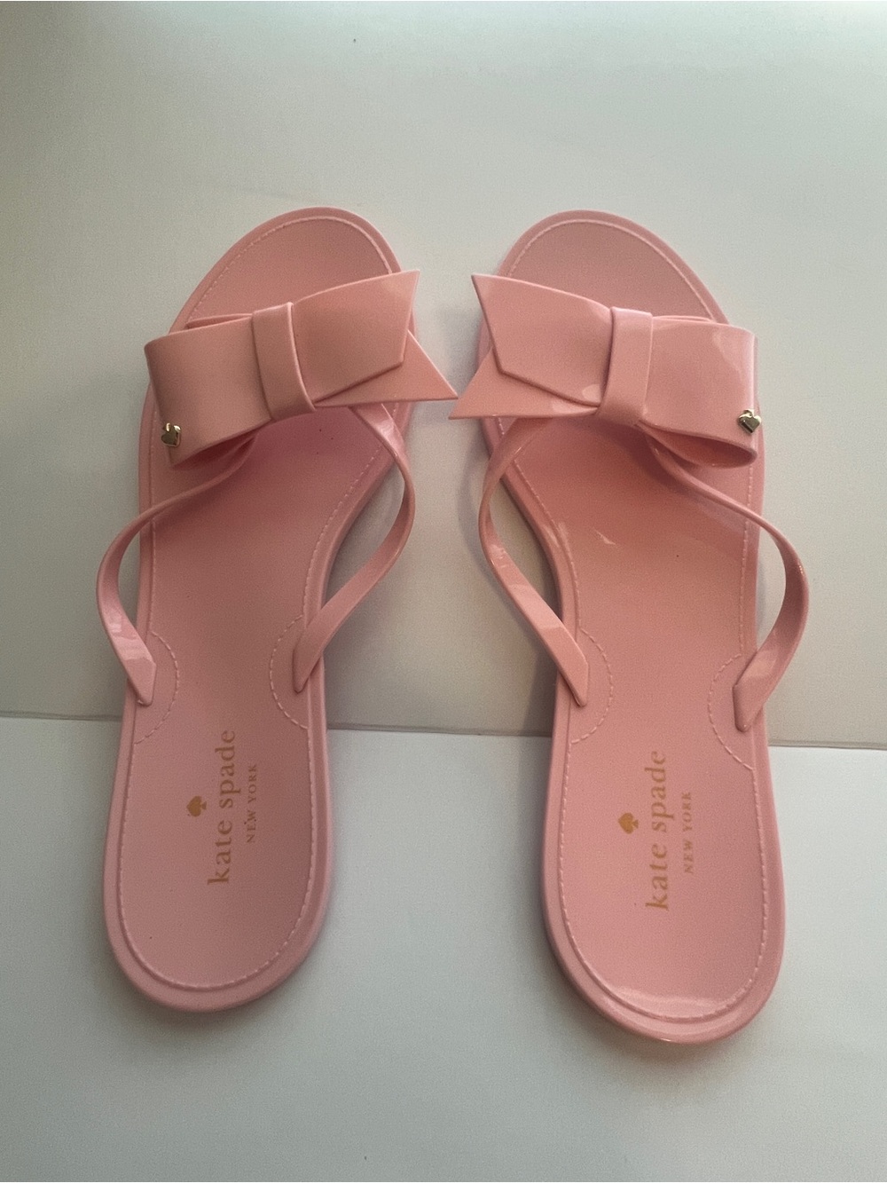 Kate Spade Pink Jelly Bow Sandals Flip Flops Size 8